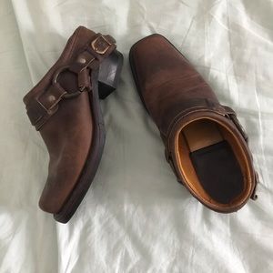 Frye Harness Brown Mule